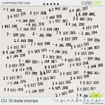 CU 10 DATE STAMPS CU 10 DATE STAMPS